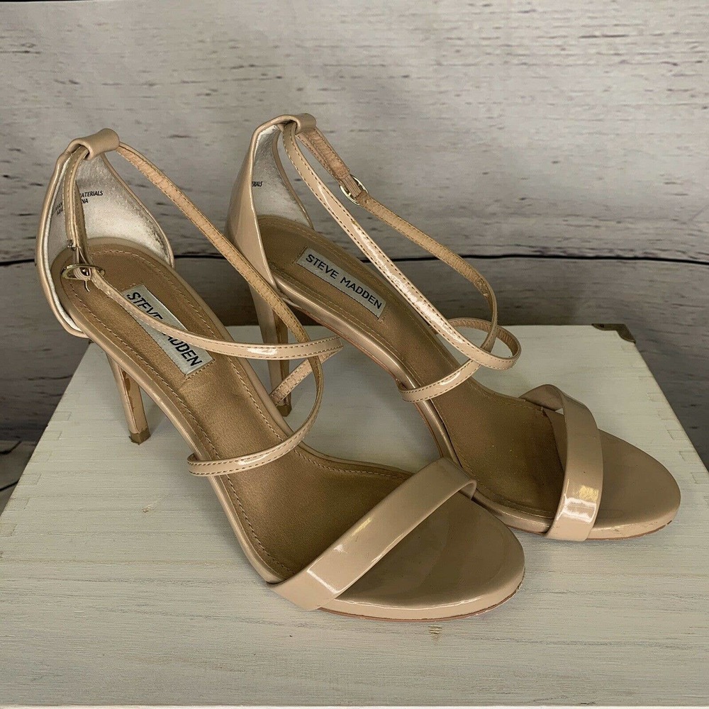 Steve Madden Women's Feliz Nude Dress Strappy Heel